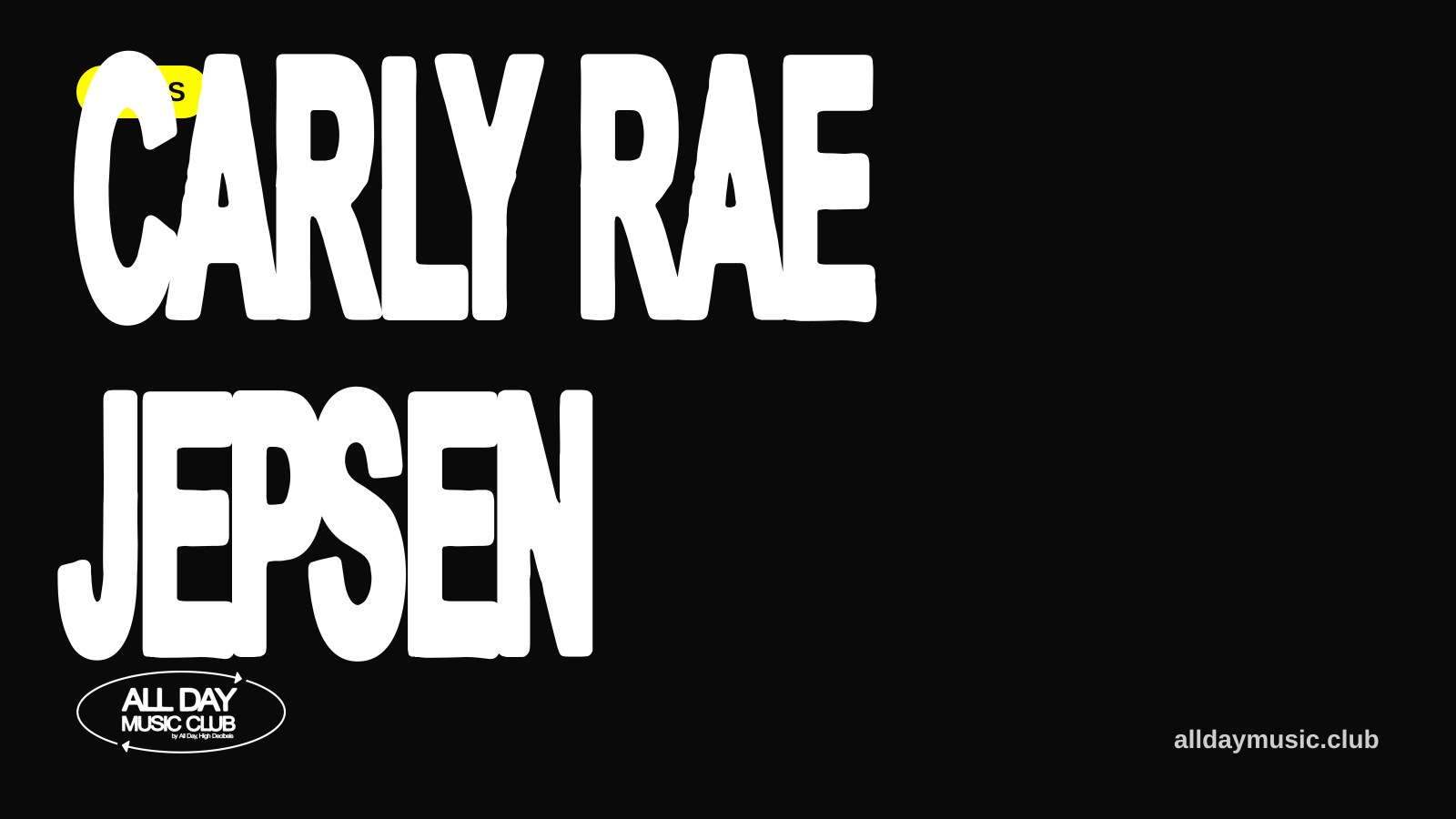 Carly Rae Jepsen announces the Day and Night Tour, with Madison Square Garden and Red Rocks firsts