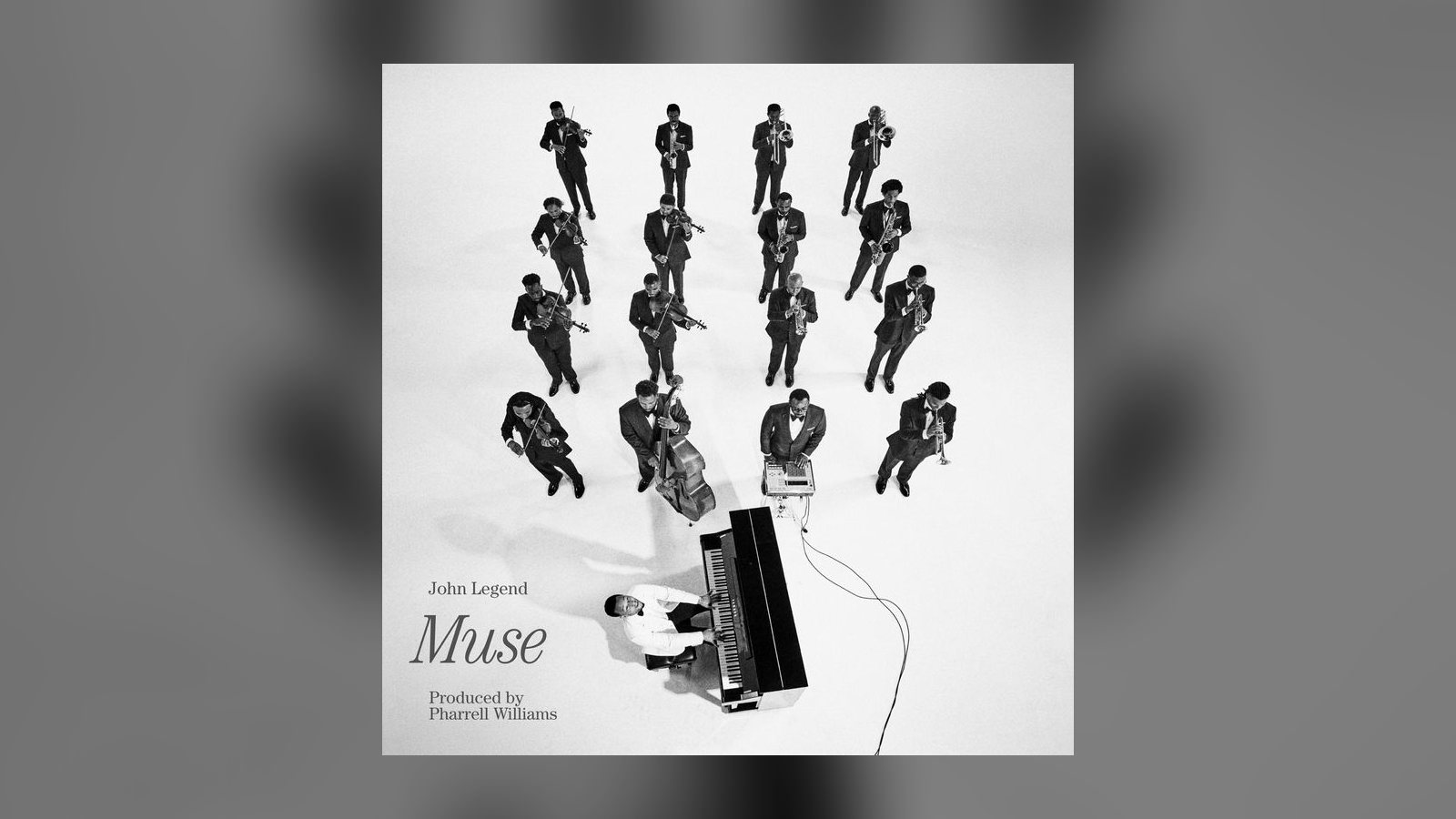John Legend's Muse lands 23 October: 16 tracks, all produced by Pharrell, with Clipse on "Bodies On The Floor"