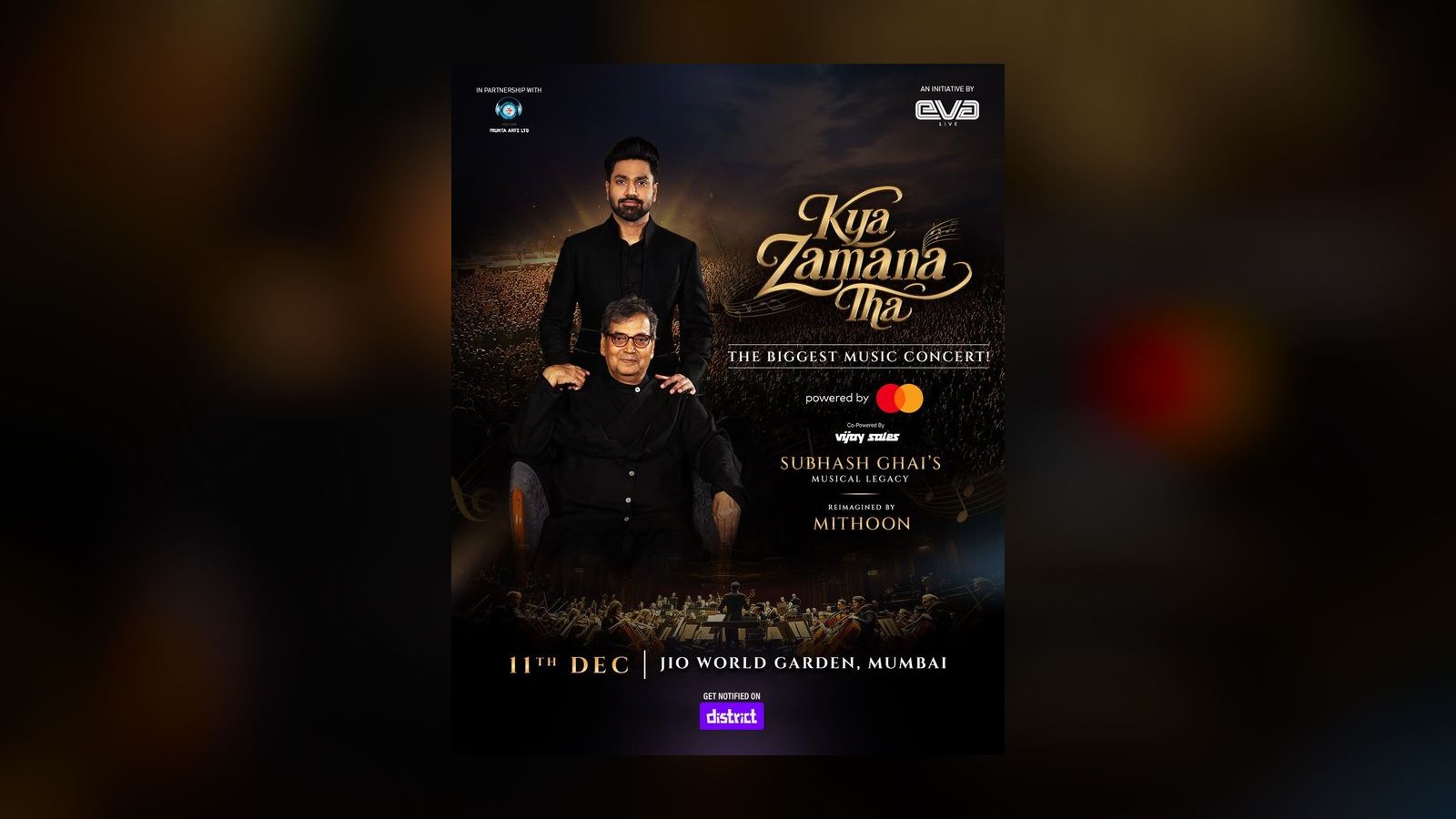 Mithoon will reimagine Subhash Ghai's film songs with a 70-piece orchestra in Mumbai